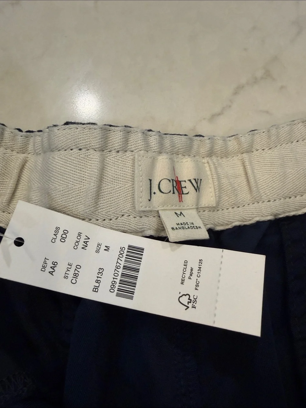J Crew NWT Oarsman 5